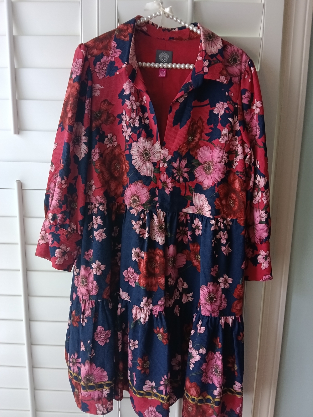 Vince Camuto Floral Tiered Dress/Tunic – Size 12